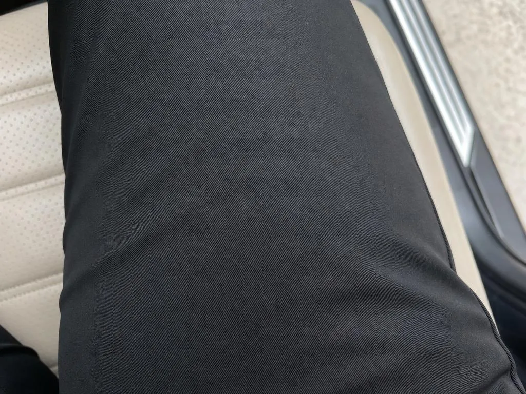 Black pants after using the Puravetta mitt, no pet hair