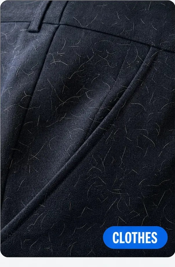 Pet hair on dark pants